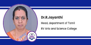 Dr. R. V. Arts and Science College, Head of the Department of  Tamil- Dr.R.Jayanthi
